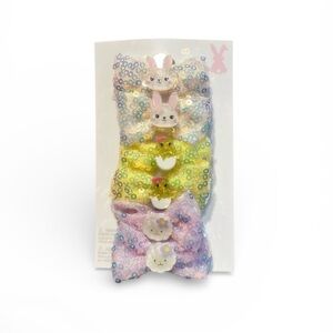 Claire’s Pastel Easter Sequin Hair Bow Clips